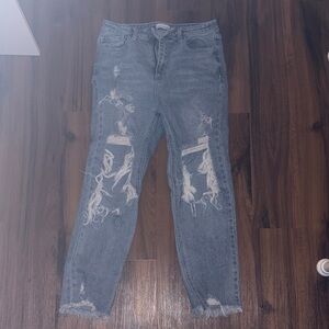 Cello Light Blue Distressed Skinny Jeans